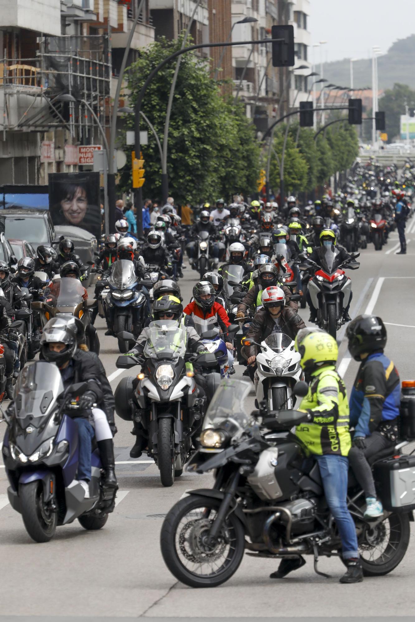 Concentración motos en Gijón