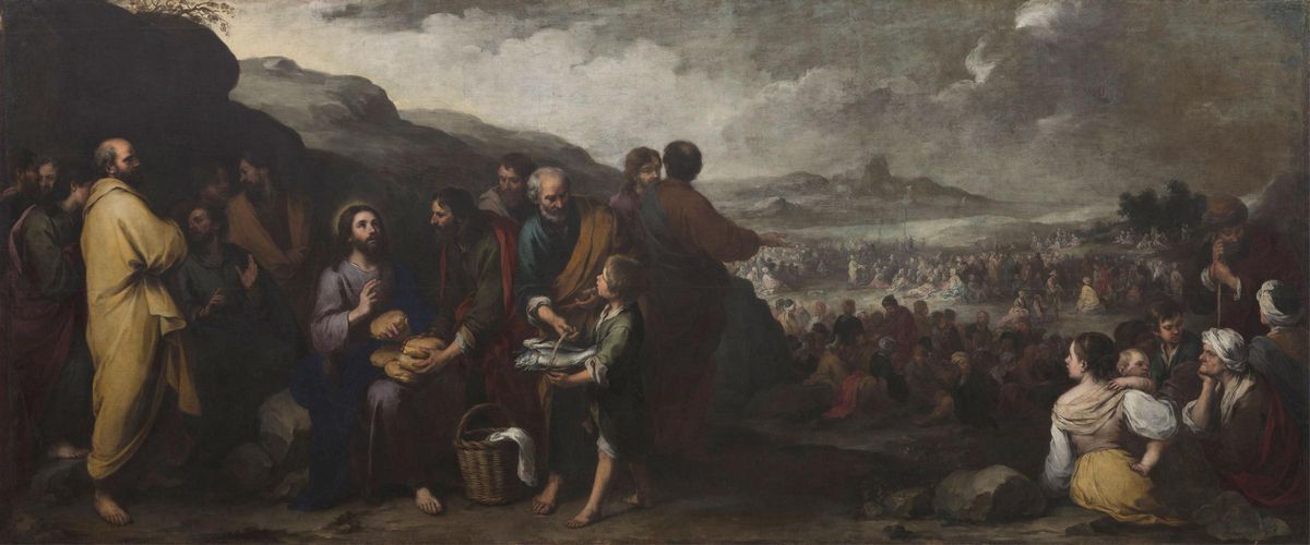 La multiplicación de los panes y los peces (Murillo, 1669-1670)
