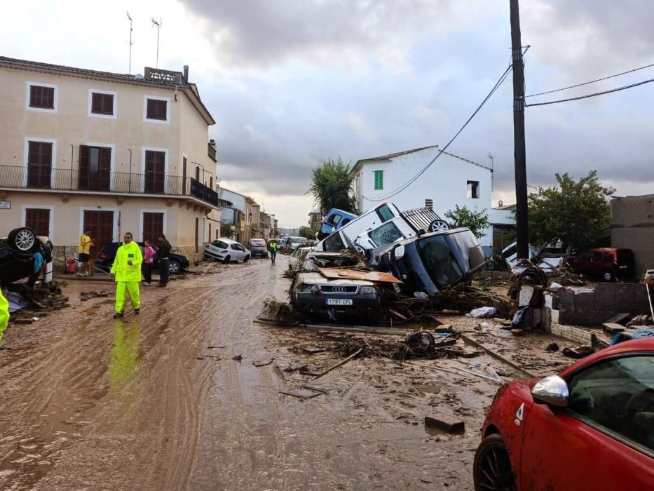 El día después de la inundación en Sant Llorenç.