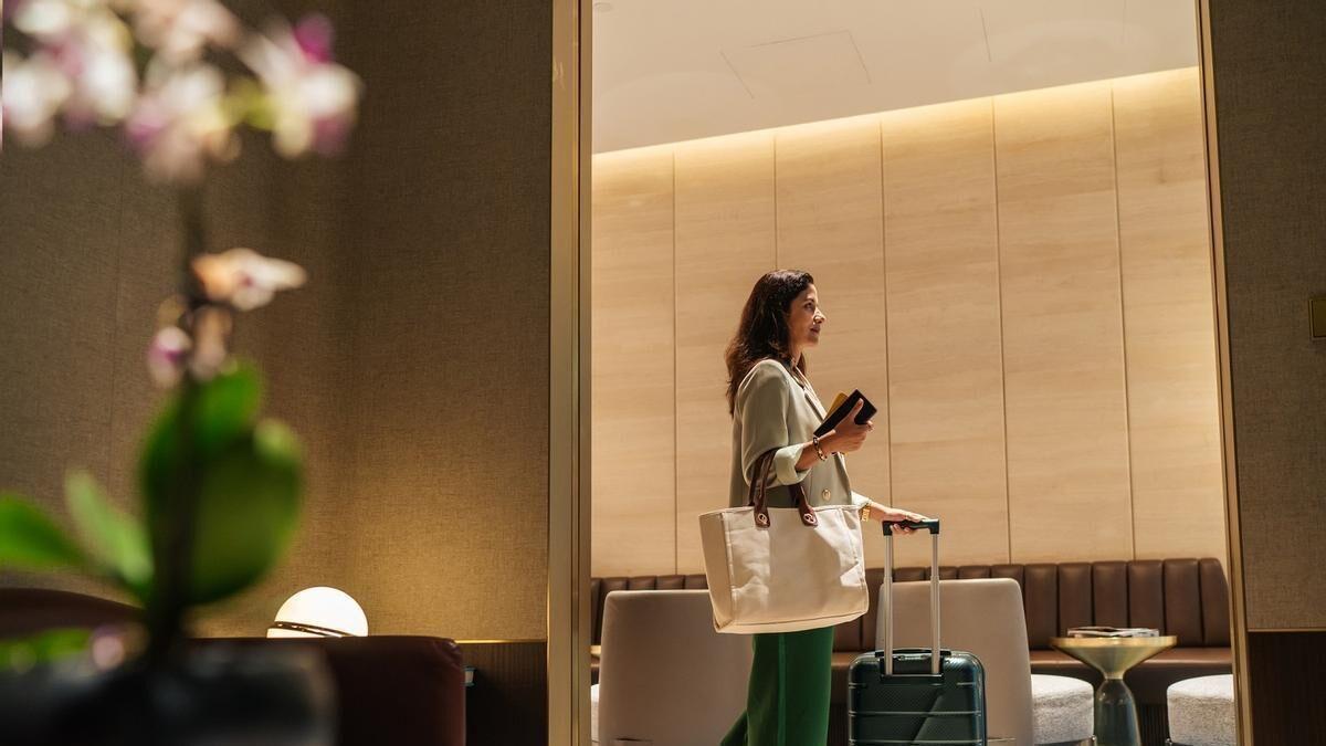 Una clienta en un hotel de Málaga