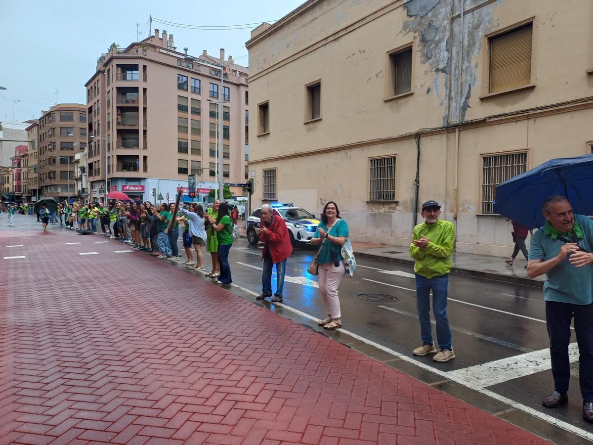 CASTELLON. PLAZA MURALLA LIBERAL. CADENA HUMANA