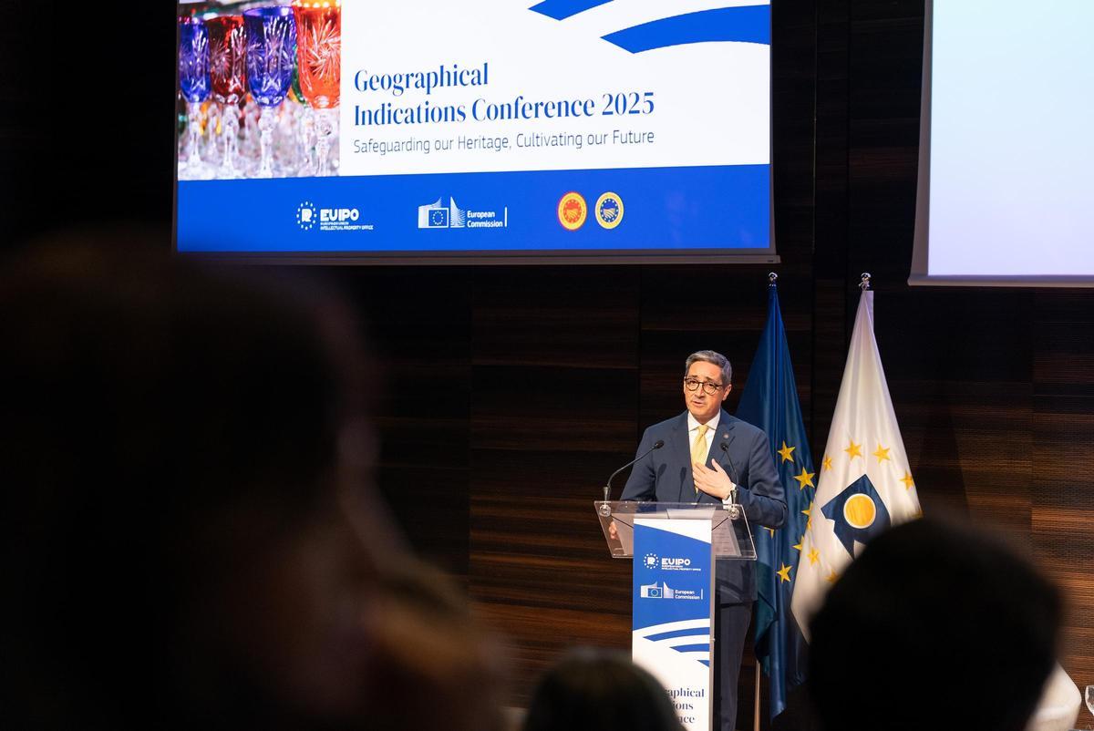 El director ejecutivo de la EUIPO durante la inauguración del congreso sobre indicaciones geográficas