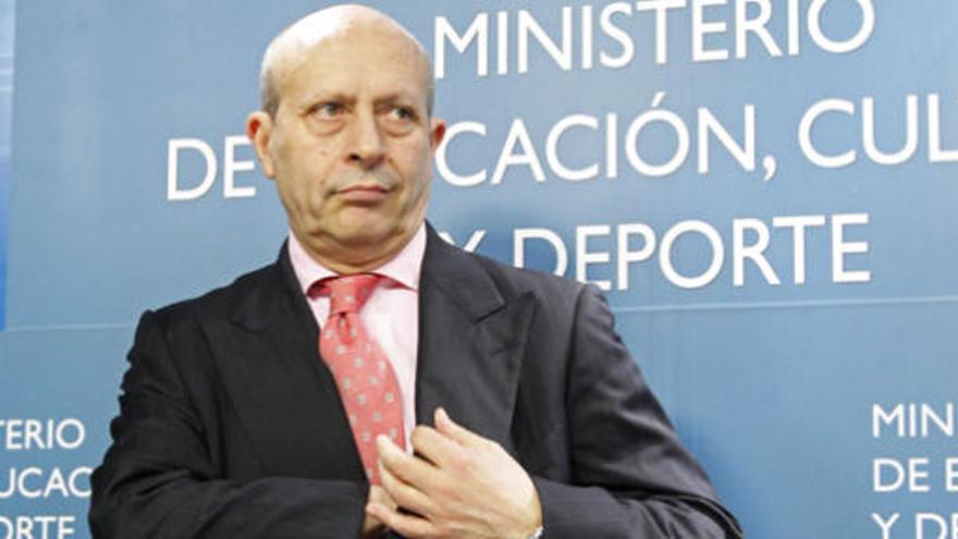 El ministro de Educación, Cultura y Deporte, José Ignacio Wert.