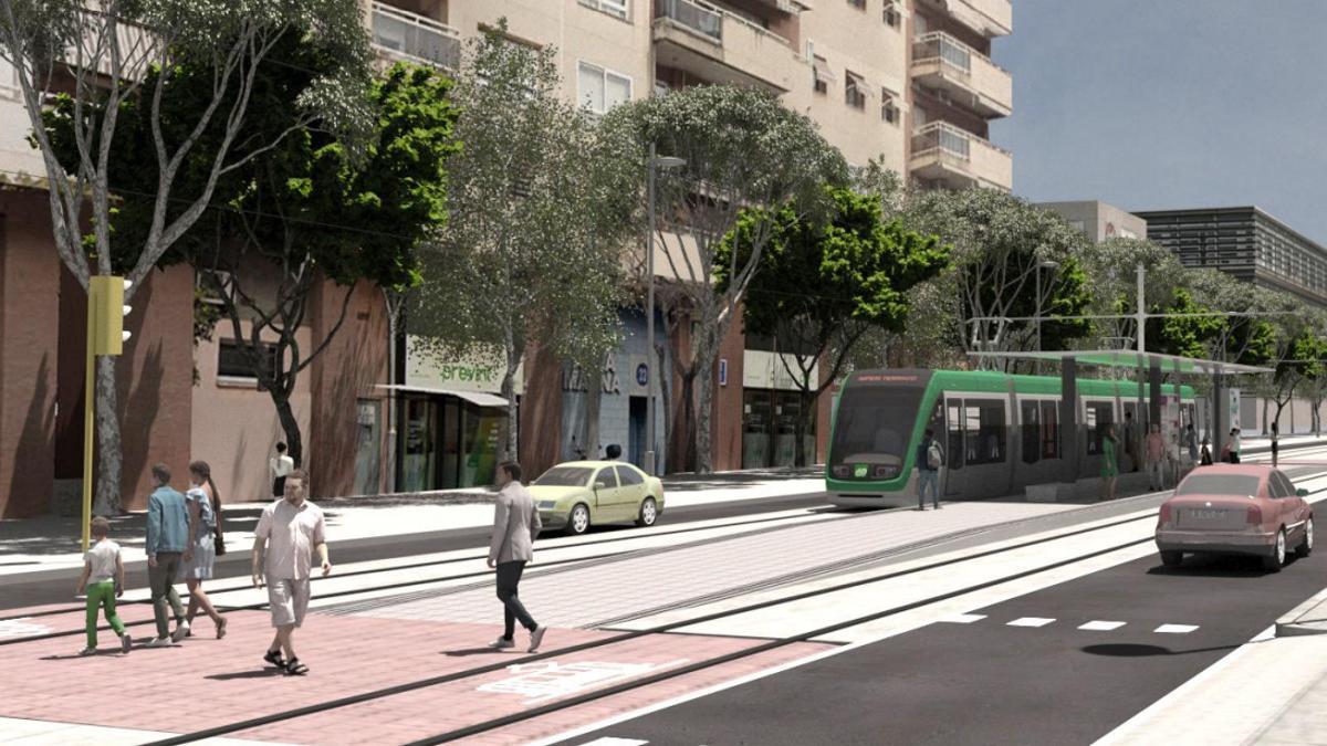 Imagen virtual de una de las paradas previstas en la ciudad de Tarragona
