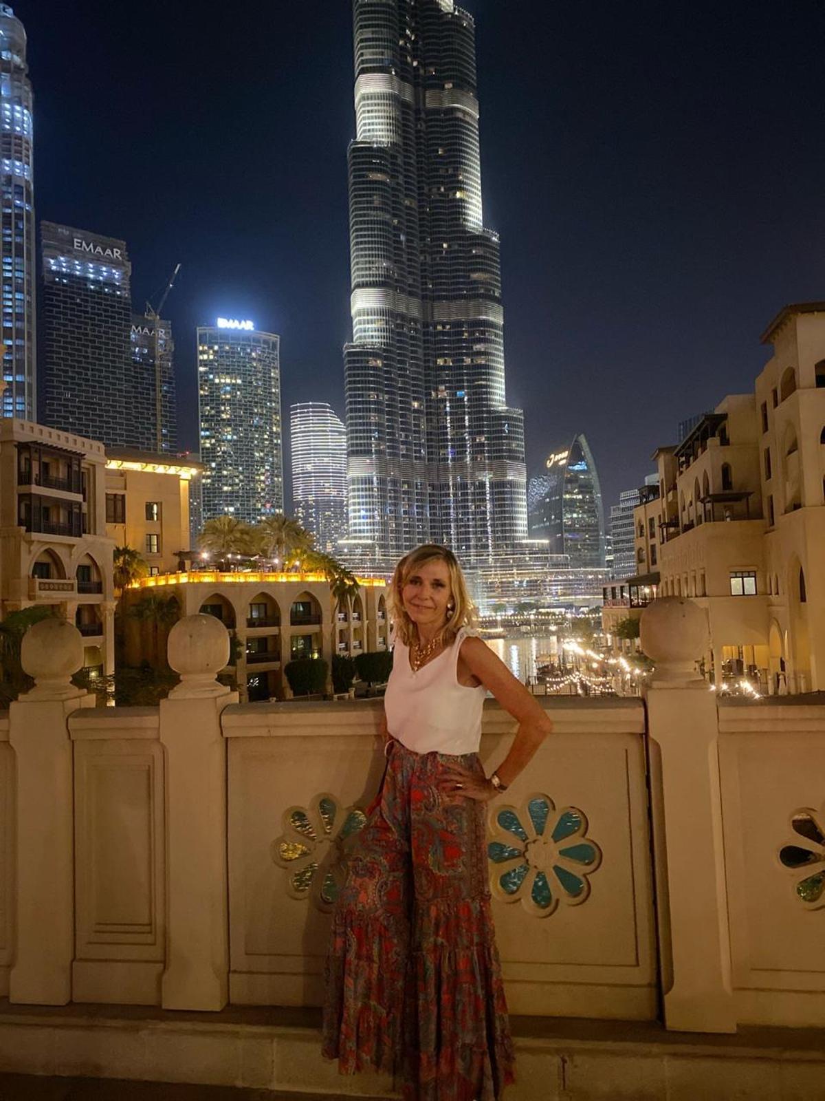 Cristina Pérez, natural de Majadahonda, lleva seis años afincada en Emiratos Árabes.