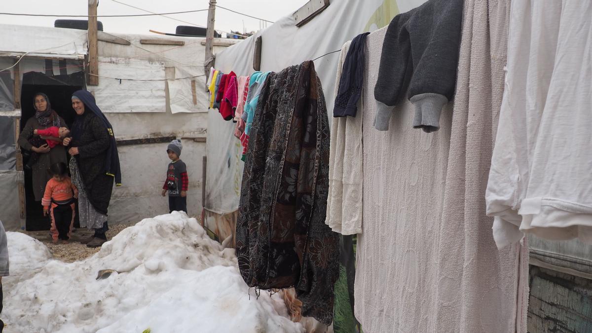 ‘Invierno en el infierno: la crítica situación de los refugiados sirios en el Líbano'