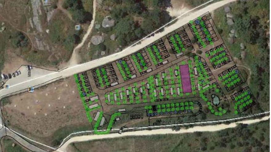 Recreación de la propuesta para la zona de campamento en Udra.   | // FDV 