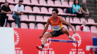 Iker Moreno, subcampeón de Europa sub-20 en 400 metros vallas
