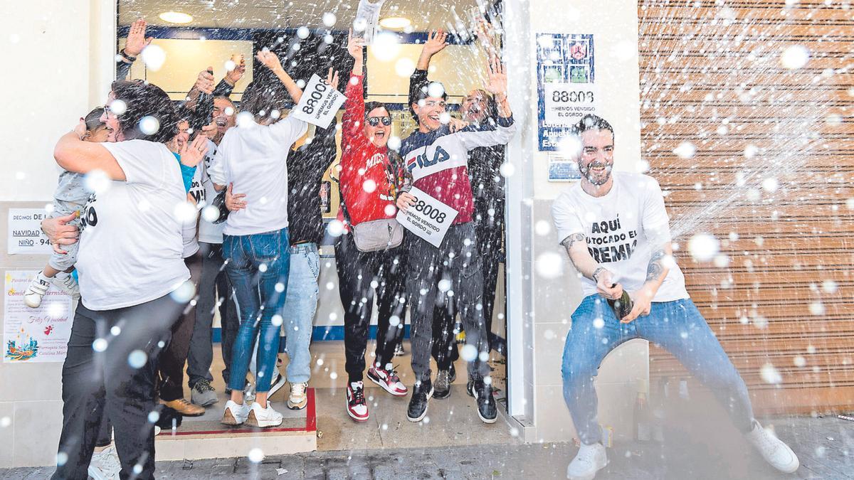 Éxtasis en Vilamarxant por el Gordo de Navidad.