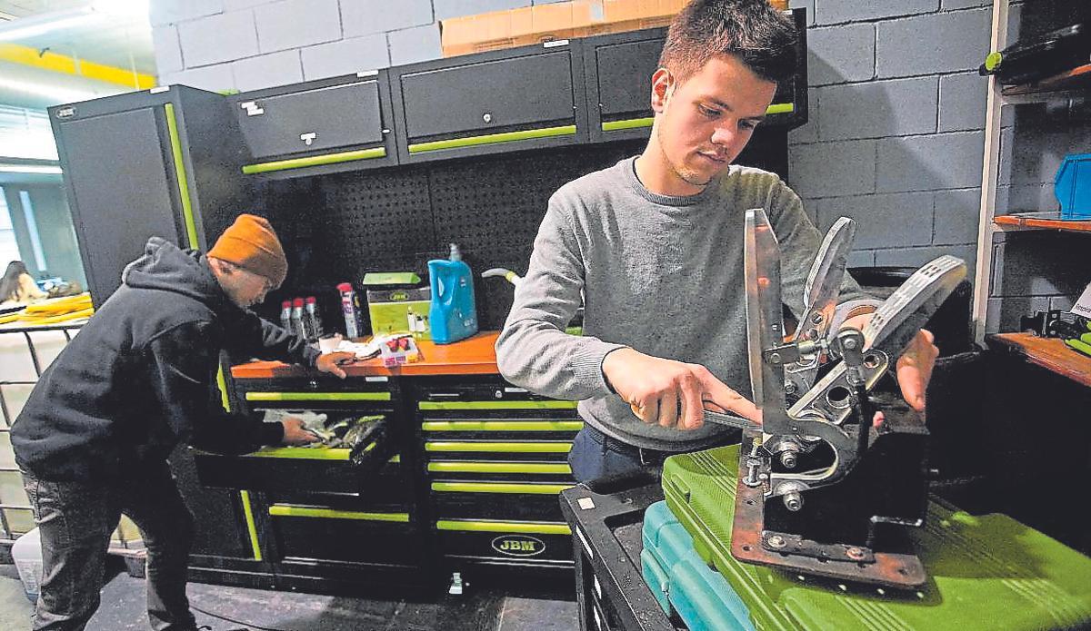 Una part del taller.