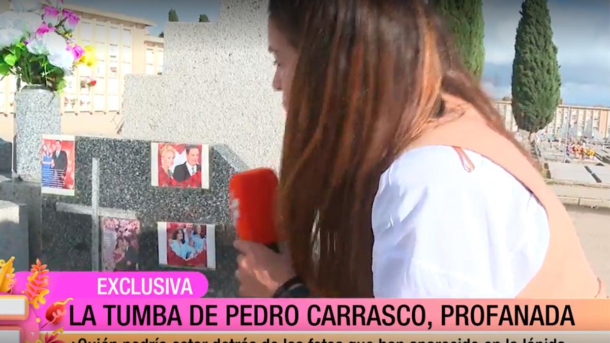 Profanan la lápida de Pedro Carrasco para atacar a Raquel Mosquera: &quot;Macabro&quot;