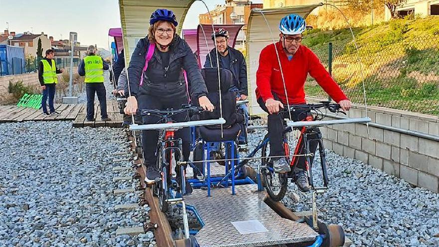 Els visitants van fer una ruta amb l&#039;ecorail