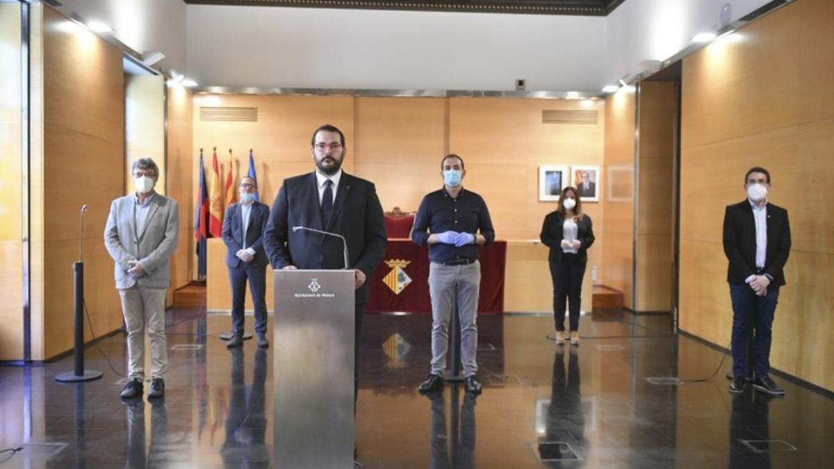 Presentación del 'Plan de reconstrucción social y económica de  Mataró'.