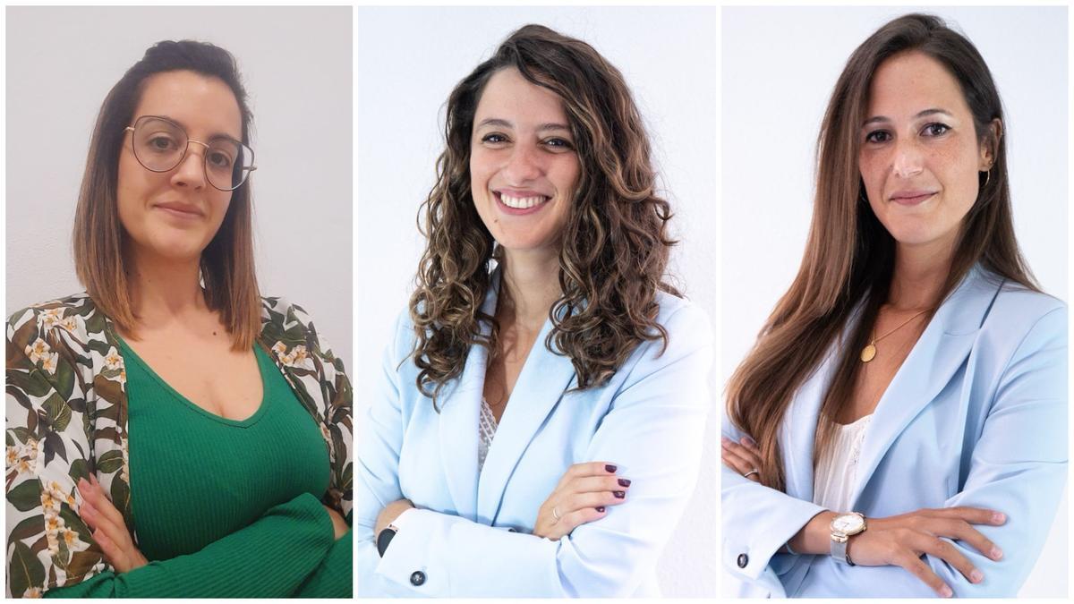 Rocío Bueno Martínez, Cristina Pérez Belmonte y Cristina Sarabia Pérez, Nutricionista y Psicólogas de HLA Vistahermosa.