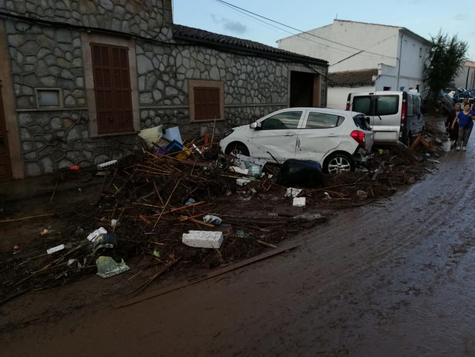 El día después de la inundación en Sant Llorenç