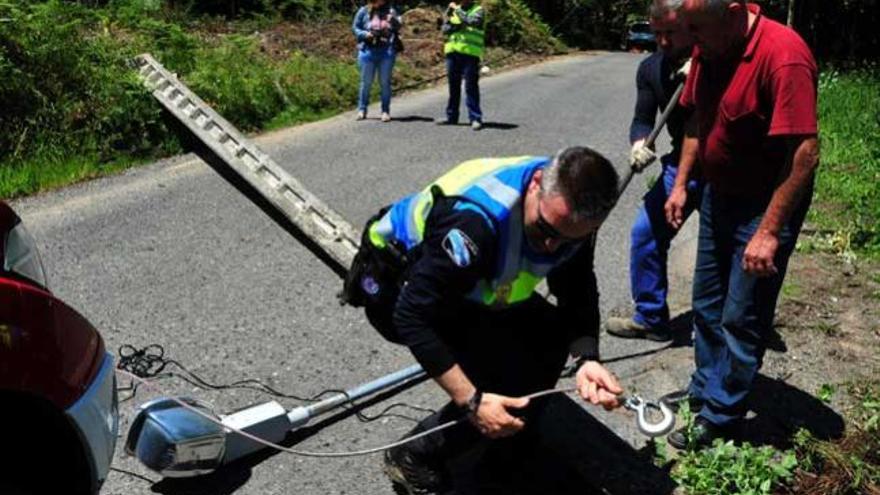 El accidente se produjo en una recta. // I. Abella