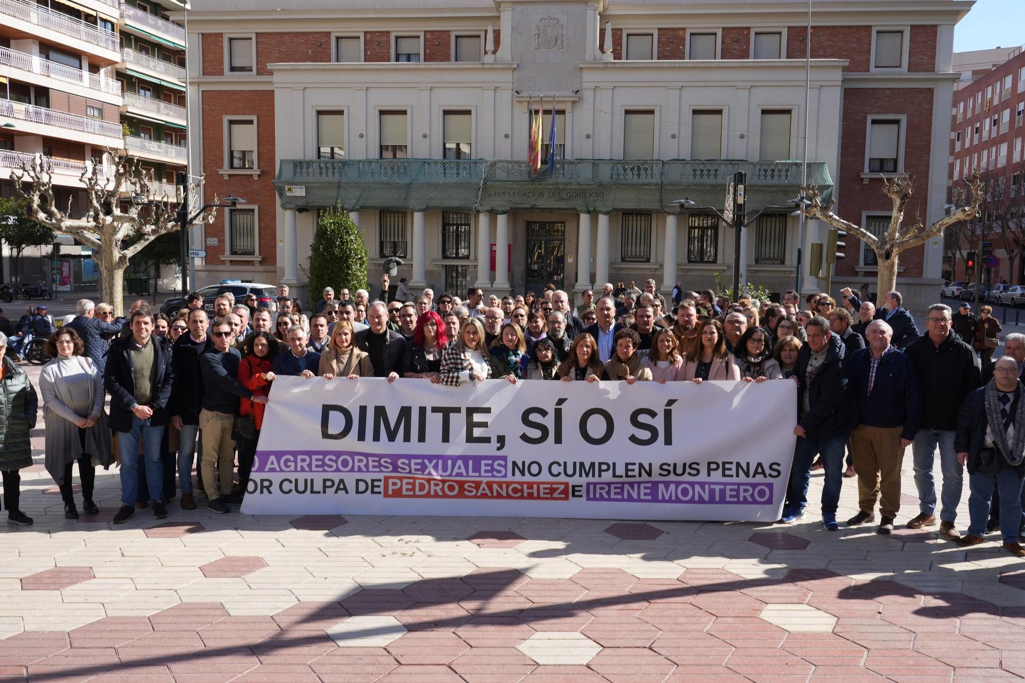 La protesta del PPCS por la ley del sólo sí es sí en imágenes