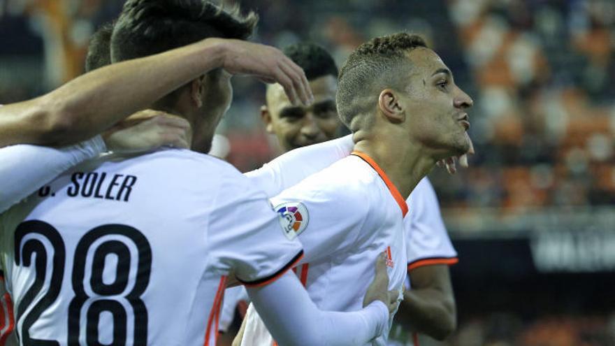 Rodrigo Moreno logró ante el Leganés en Copa su primer doblete en partido oficial.