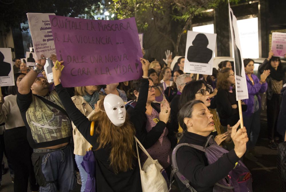 Manifestación contra la violencia machista