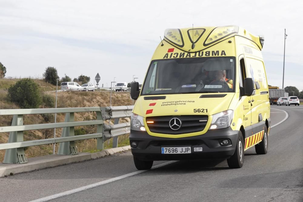 Accident a Llagostera