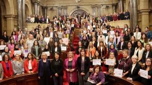 El pleno de mujeres que se celebró el pasado mes de noviembre en el Parlament