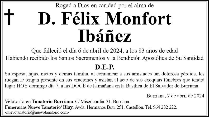 D. Félix Monfort Ibáñez