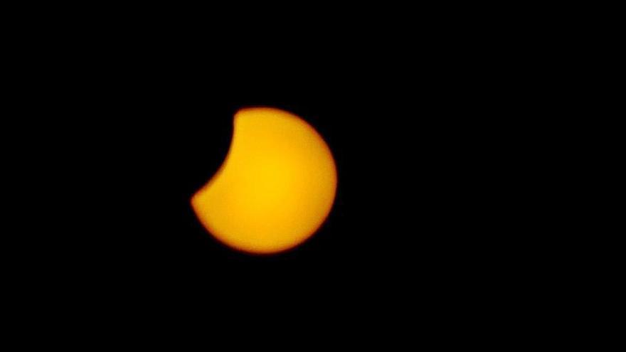 Imagen del eclipse grabada por los cangueses.   | // ALTURA FILM