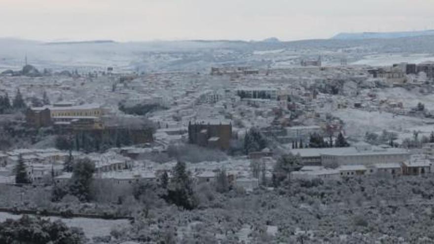 Málaga, bajo un manto de nieve