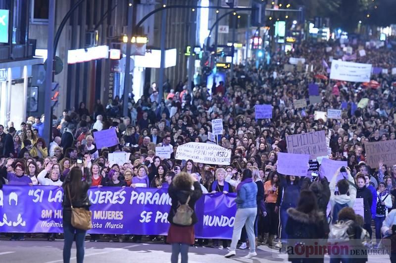 Manifestación por el Día de la Mujer en Murcia