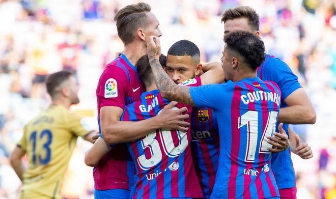 Las mejores imágenes del Barça - Levante: Ansu Fati, Depay, de Jong, Gavi, Nico...