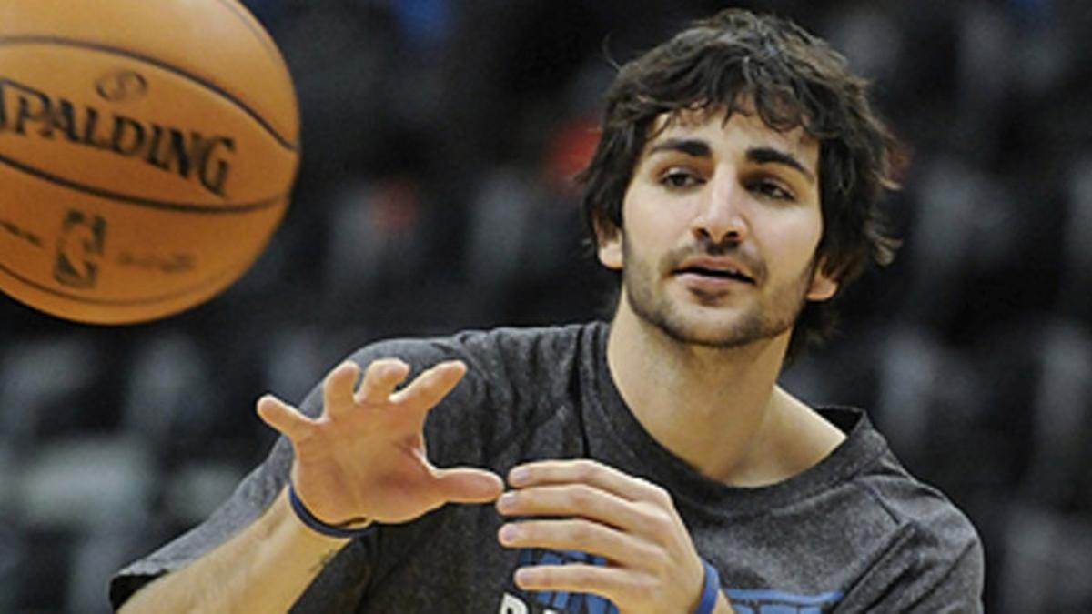 Ricky Rubio, en la cancha de los Timberwolves, este viernes