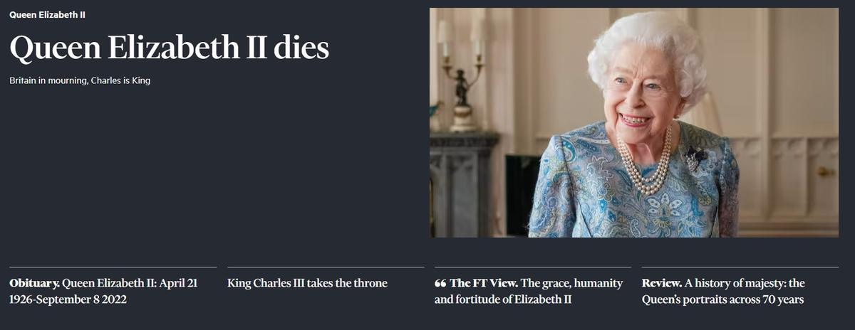 La portada del Financial Times.
