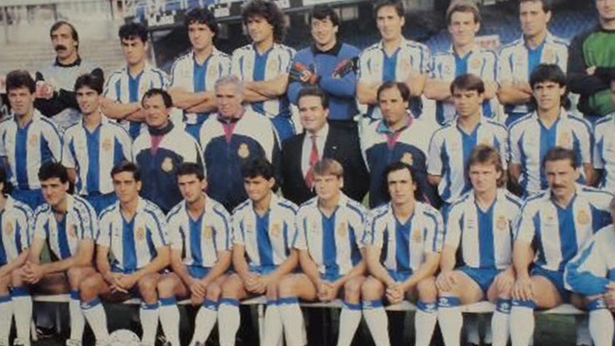 Esta era la plantilla del Espanyol en la temporada 90/91