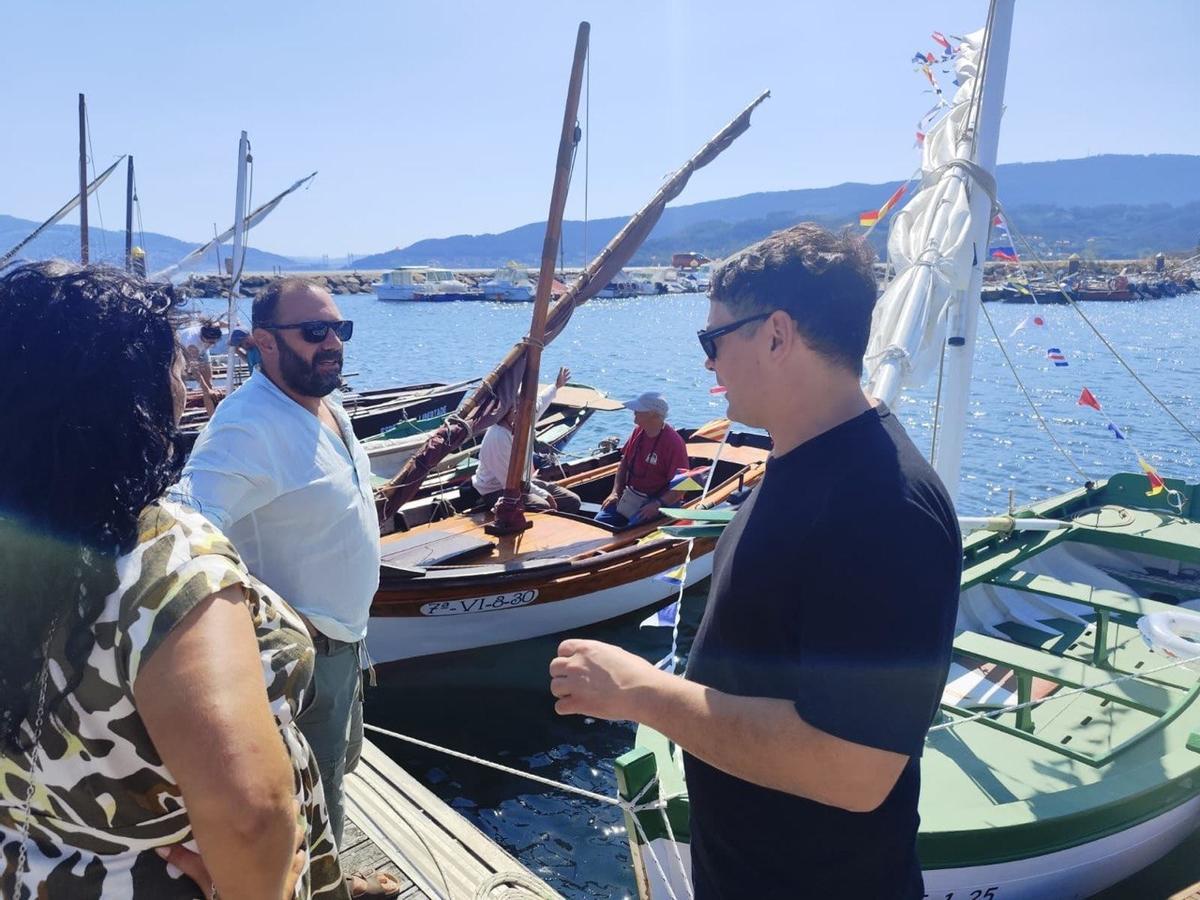 El alcalde de Soutomaior, Manu Lourenzo, en la fiesta.