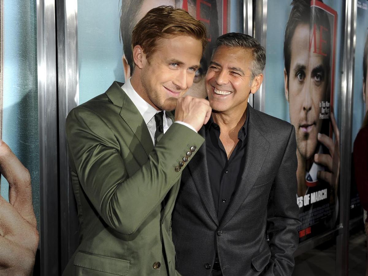 Ryan Gosling con George Clooney