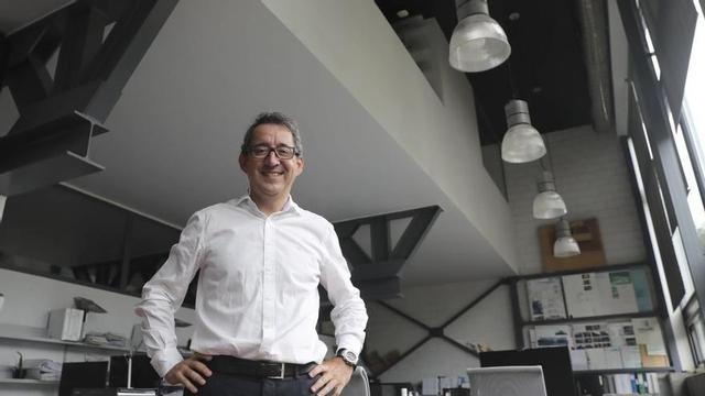 Jorge Suárez, en la sede de Impulso, en el Parque Tecnológico de Asturias (Llanera). |   | LUISMA MURIAS