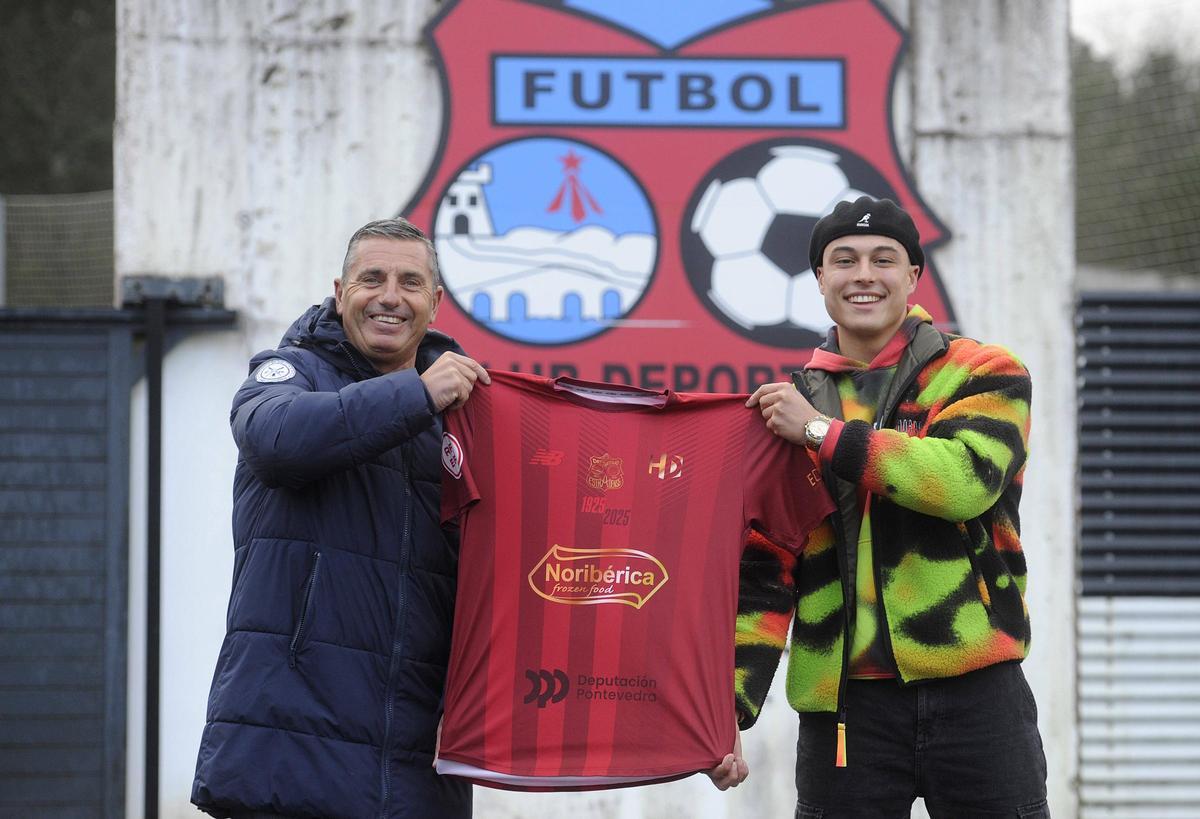 Toño Camba y Edu Taboada, a las puertas del Novo Municipal.