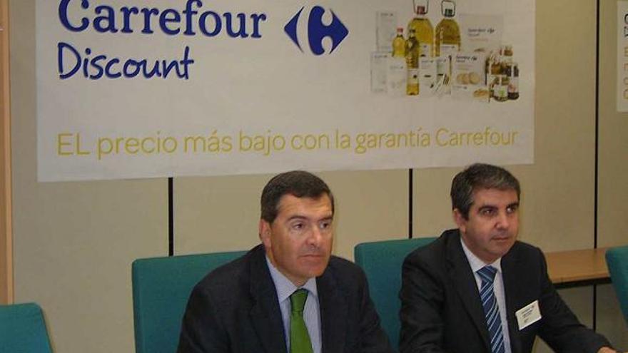 Un instante de la presentación de Carrefour Discount.