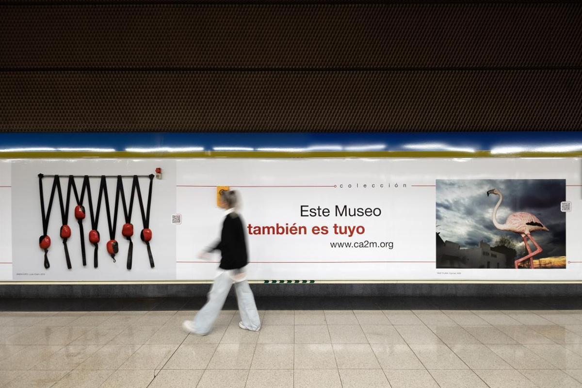 La Comunidad de Madrid decora la estación de Metro Móstoles Central con imágenes de la colección del Museo Centro de Arte Dos de Mayo (CA2M).