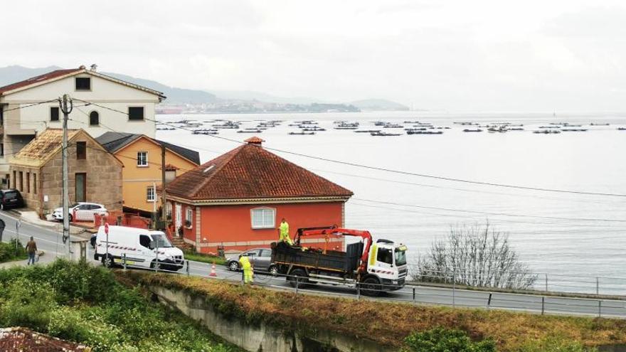 La Xunta arreglará la recogida de pluviales en Caiagua para atajar el hundimiento de la PO-551