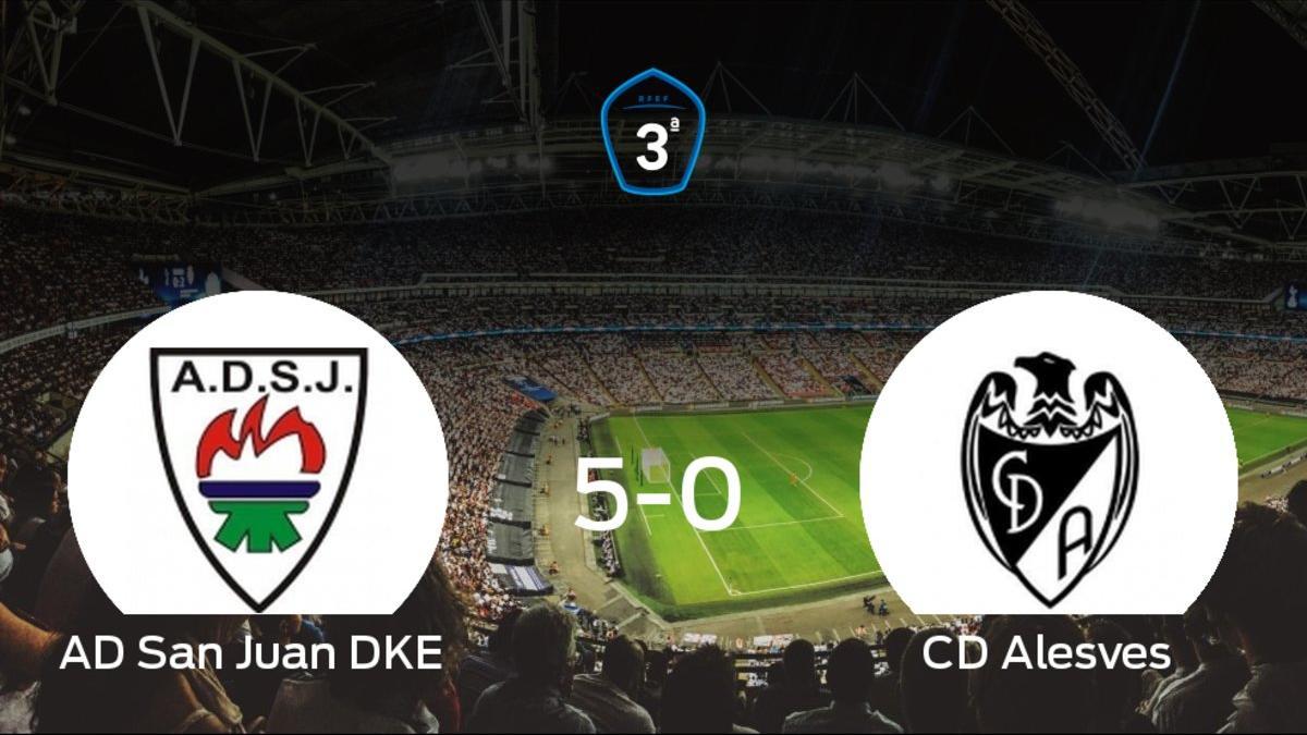 El San Juan DKE se queda con los tres puntos ante el Alesves (5-0)