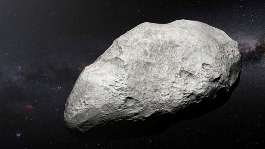 Imagen de un asteroide.