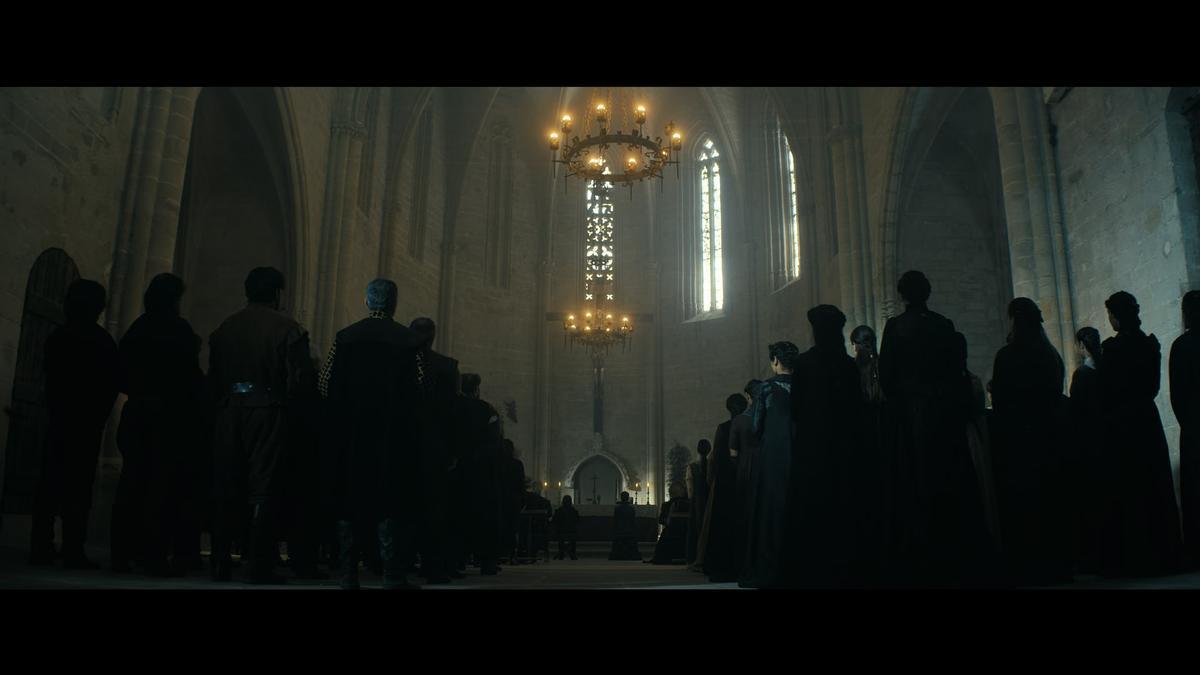 Una de las escenas de 'Neró' en el castillo de Valderrobres.