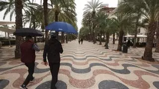 Caen las primeras gotas de la "lluvia de sangre" en la provincia de Alicante y esta tarde se activará la alerta amarilla