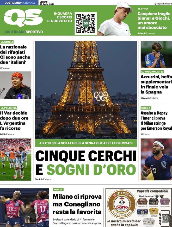 Las portadas de la prensa deportiva de hoy, viernes 26 de julio