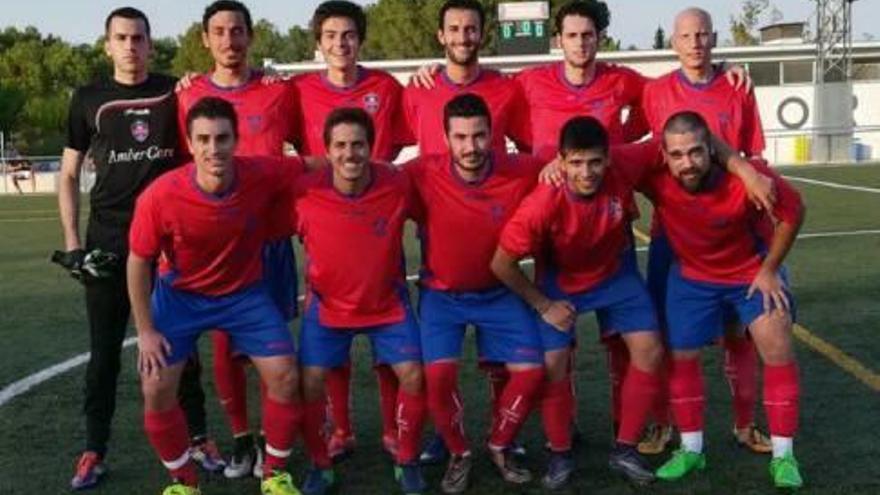 Once del San Rafael antes de uno de los encuentros de pretemporada.