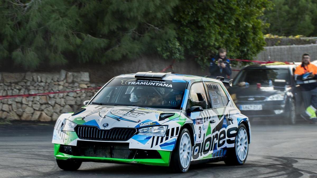 David Garcia, en el Rallysprint de Santanyí.