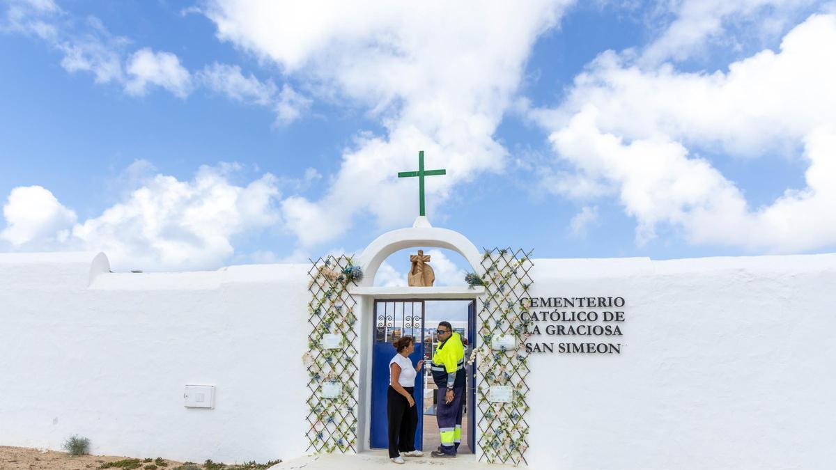 Cementerio de San Simeón, en La Graciosa.