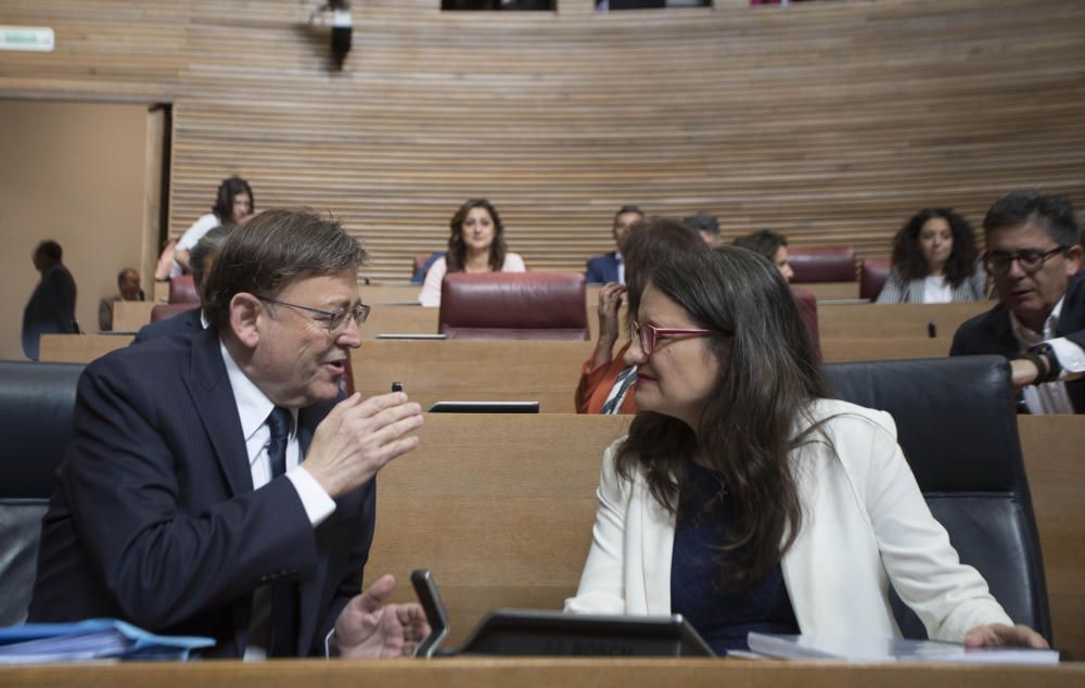 Segunda sesión del pleno de investidura de Puig