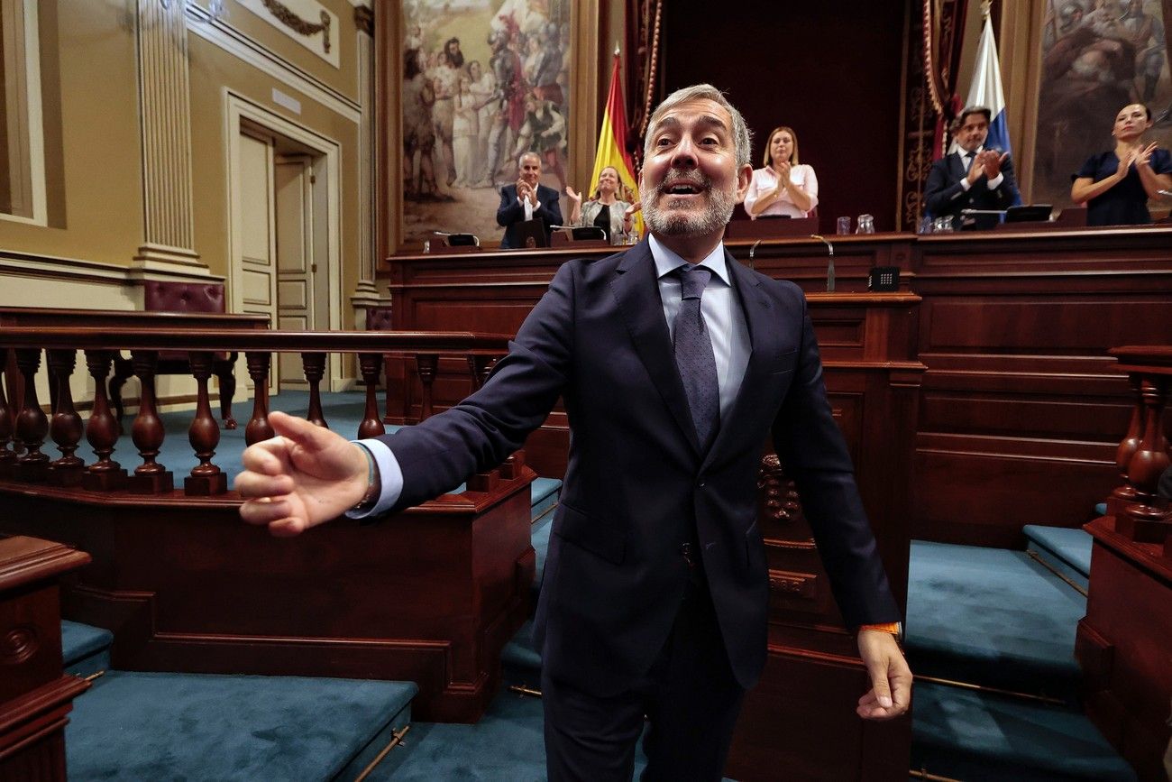 Segunda sesión del debate de investidura en el Parlamento de Canarias